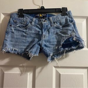 Sold....Lucky Brand Riley shorts are a size 0/25.